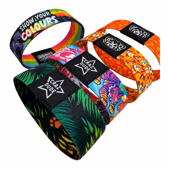 Custom Festival Woven NFC RFID Fabric Wristband