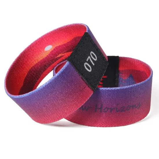Custom Festival Woven NFC RFID Fabric Wristband