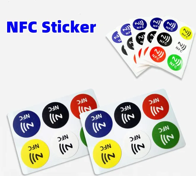 Customized RFID NFC Tag Adhesive ISO 14443A 13.56MHz Sticker for Access Control