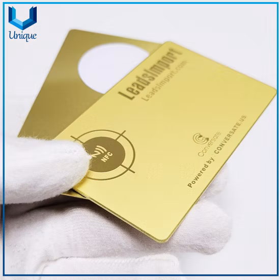 Изготовленная на заказ золотая металлическая карта NFC, металлическая карта NFC213 NFC215 с индивидуальным дизайном логотипа