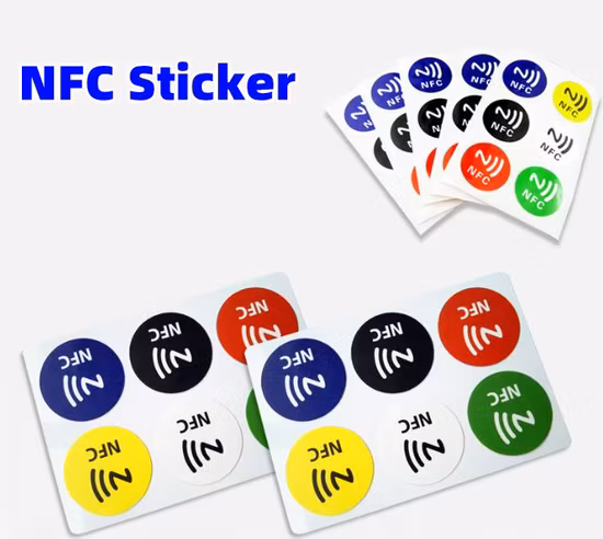 Индивидуальная самоклеящаяся наклейка RFID NFC-метки ISO 14443A 13,56 МГц для контроля доступа